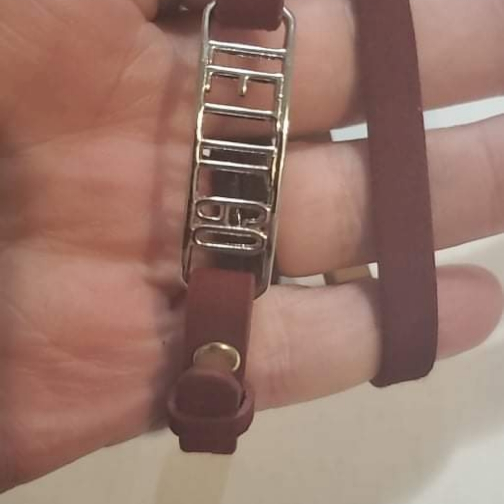 Origami Owl wrap bracelet leather with let it go
